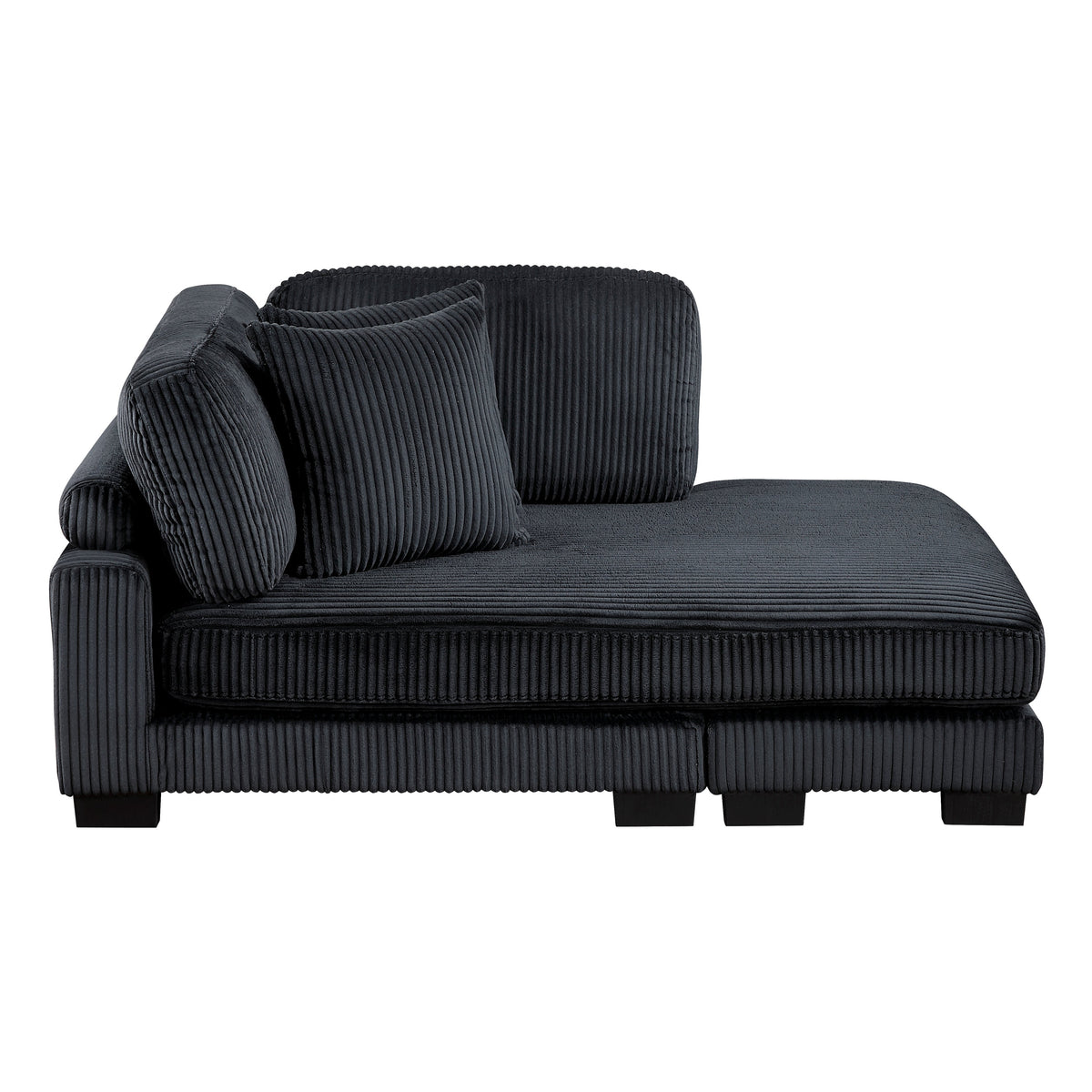 Traverse Black 6-Piece Modular Sectional with Reversible Chaise by Homelegance at Eve Furniture