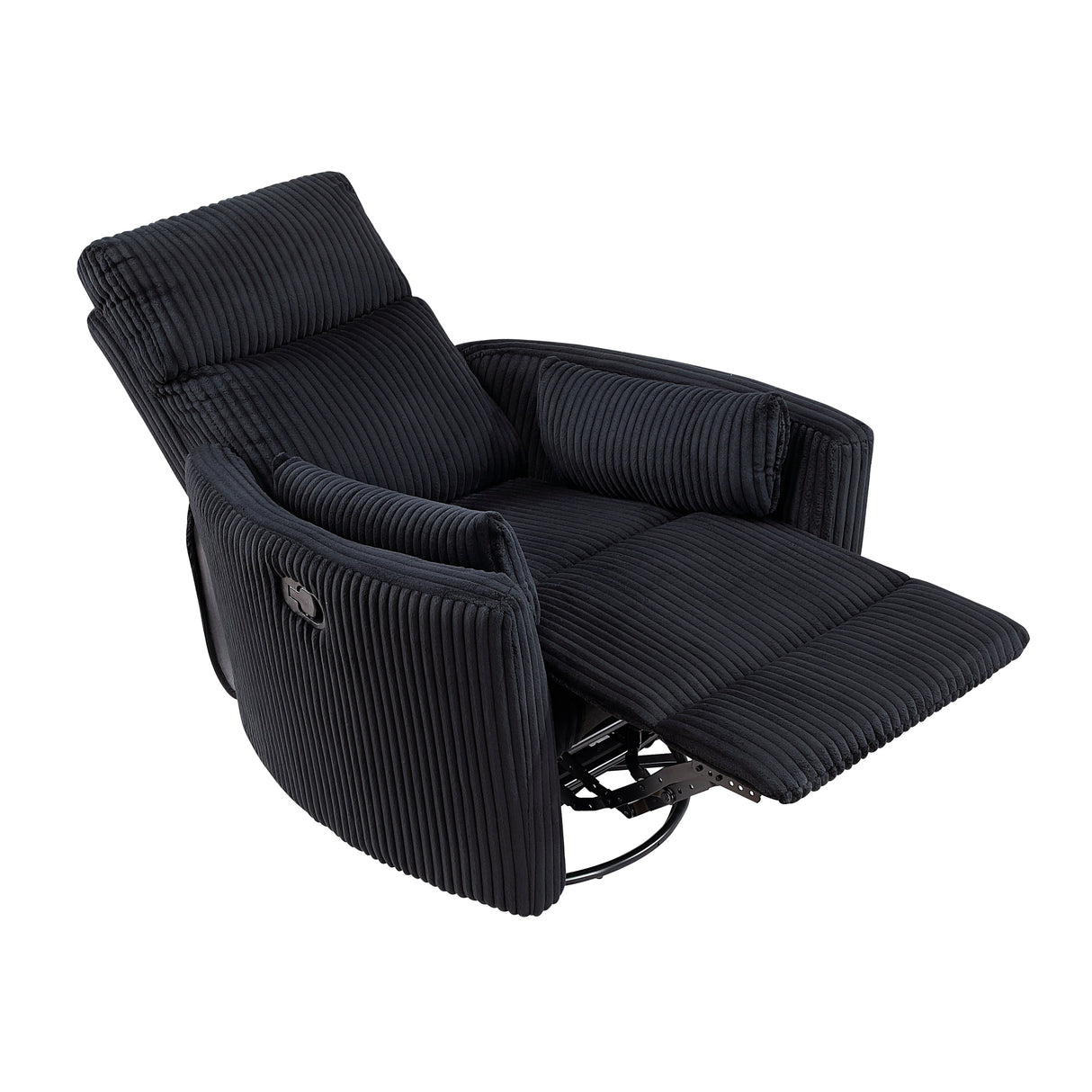Traverse Black Swivel Glider Reclining Chair