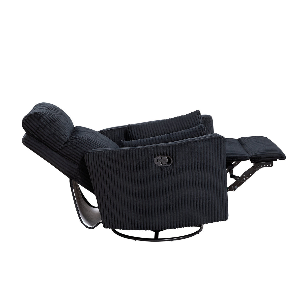 Traverse Black Swivel Glider Reclining Chair