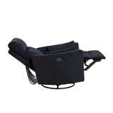 Traverse Black Swivel Glider Reclining Chair
