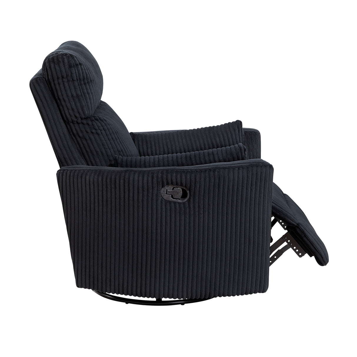 Traverse Black Swivel Glider Reclining Chair