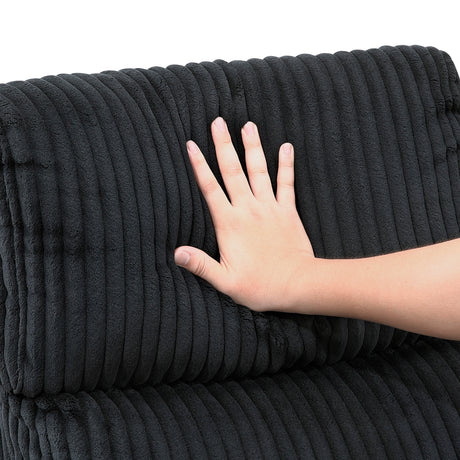 Traverse Black Swivel Glider Reclining Chair by Homelegance at Eve Furniture