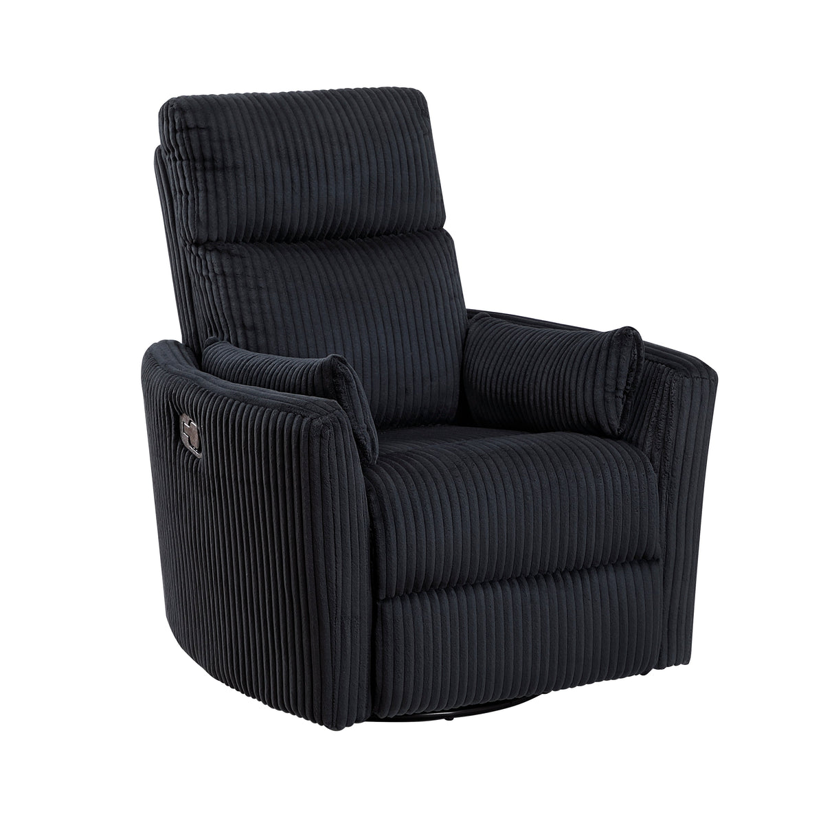 Traverse Black Swivel Glider Reclining Chair