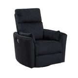 Traverse Black Swivel Glider Reclining Chair