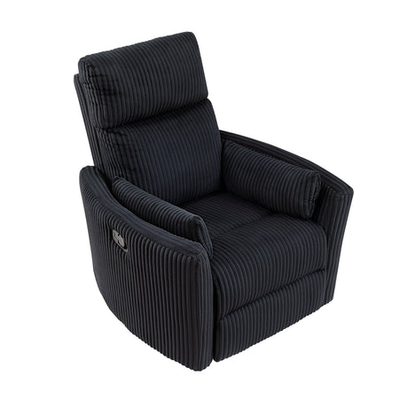Traverse Black Swivel Glider Reclining Chair by Homelegance at Eve Furniture
