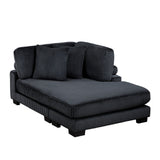 Traverse Black4-Piece Modular Sectional with Reversible Chaise by Homelegance at Eve Furniture
