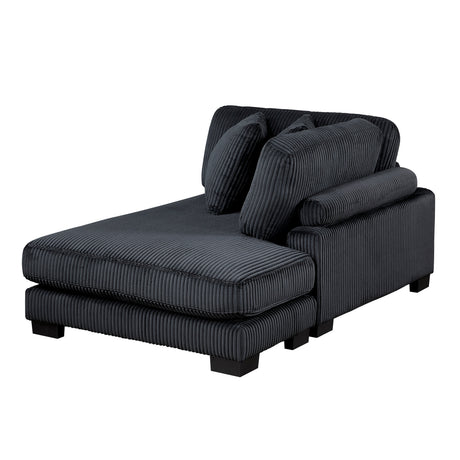Traverse Black4-Piece Modular Sectional with Reversible Chaise by Homelegance at Eve Furniture