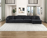 Traverse Black4-Piece Modular Sectional with Reversible Chaise by Homelegance at Eve Furniture