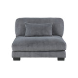 Traverse Gray 2-Piece Chaise Lounge by Homelegance at Eve Furniture