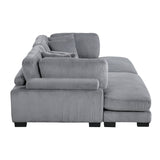 Traverse Gray 2-Piece Chaise Lounge by Homelegance at Eve Furniture