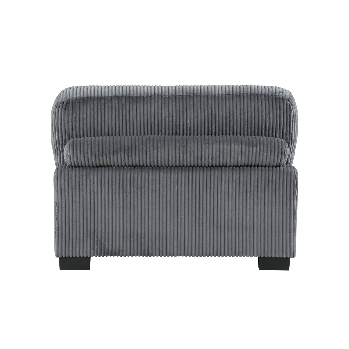 Traverse Gray 4-Piece Corduroy Modular Sectional by Homelegance at Eve Furniture