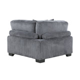 Traverse Gray 4-Piece Corduroy Modular Sectional by Homelegance at Eve Furniture