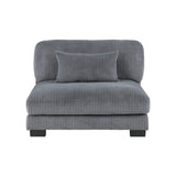 Traverse Gray 4-Piece Modular Sectional by Homelegance at Eve Furniture