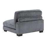 Traverse Gray 4-Piece Modular Sectional by Homelegance at Eve Furniture