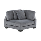 Traverse Gray 4-Piece Modular Sectional by Homelegance at Eve Furniture