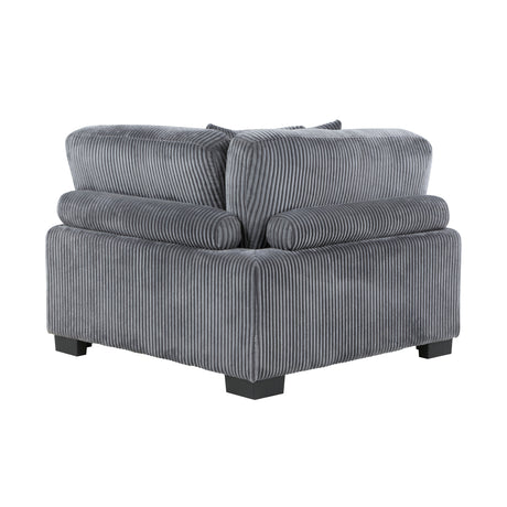 Traverse Gray 4-Piece Modular Sectional with Reversible Chaise by Homelegance at Eve Furniture