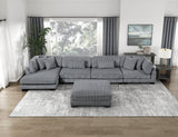 Traverse Gray 4-Piece Modular Sectional with Reversible Chaise by Homelegance at Eve Furniture