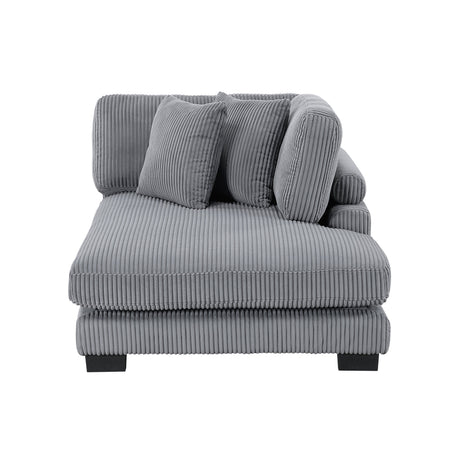 Traverse Gray 4-Piece Modular Sectional with Reversible Chaise by Homelegance at Eve Furniture