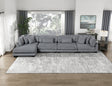 Traverse Gray 4-Piece Modular Sectional with Reversible Chaise by Homelegance at Eve Furniture