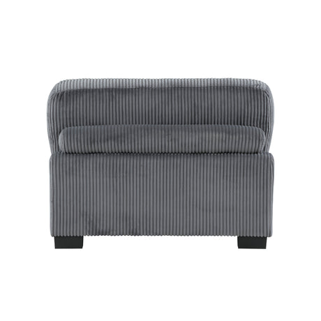 Traverse Gray 6-Piece Corduroy Modular Sectional by Homelegance at Eve Furniture