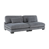Traverse Gray 6-Piece Modular Sectional with Reversible Chaise by Homelegance at Eve Furniture