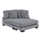 Traverse Gray 6-Piece Modular Sectional with Reversible Chaise by Homelegance at Eve Furniture
