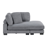 Traverse Gray 6-Piece Modular Sectional with Reversible Chaise by Homelegance at Eve Furniture