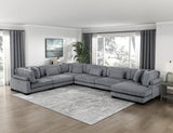 Traverse Gray 6-Piece Modular Sectional with Reversible Chaise by Homelegance at Eve Furniture