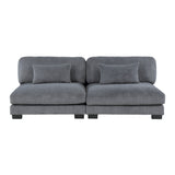 Traverse Gray 7-Piece Modular Sectional with Reversible Chaise and Ottoman by Homelegance at Eve Furniture