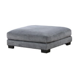 Traverse Gray Corduroy 5-Piece Modular Sectional with Ottoman by Homelegance at Eve Furniture