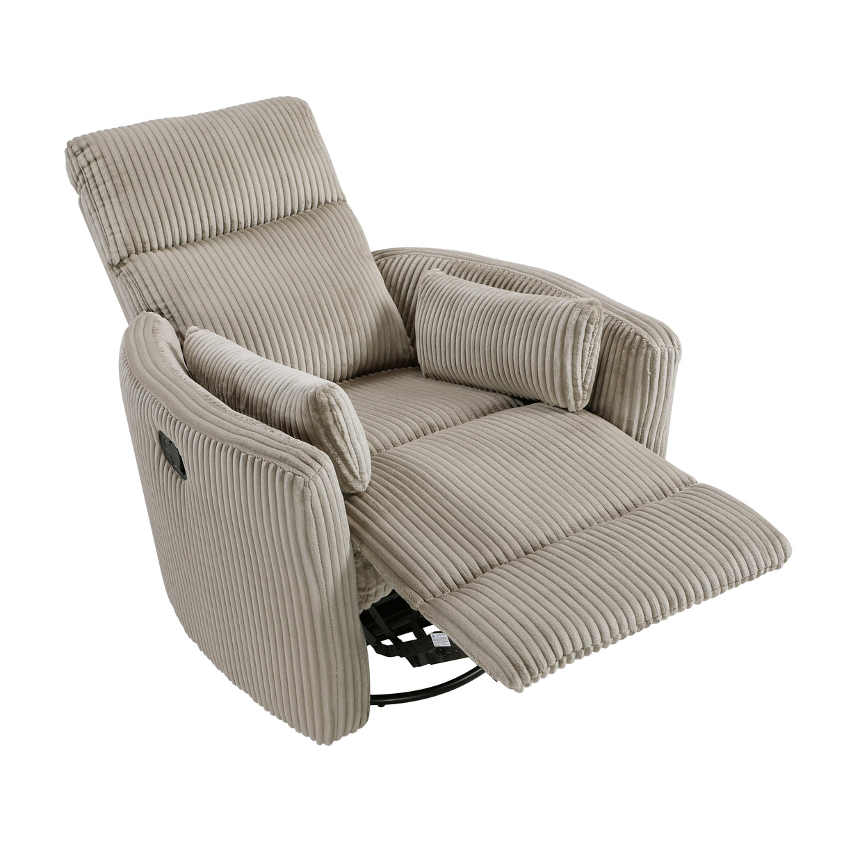 Traverse Gray Swivel Glider Reclining Chair by Homelegance at Eve Furniture