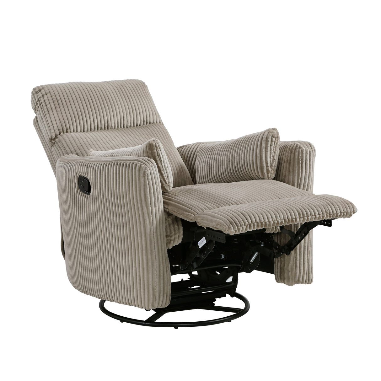 Traverse Gray Swivel Glider Reclining Chair by Homelegance at Eve Furniture