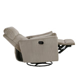 Traverse Gray Swivel Glider Reclining Chair by Homelegance at Eve Furniture