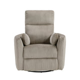 Traverse Gray Swivel Glider Reclining Chair by Homelegance at Eve Furniture