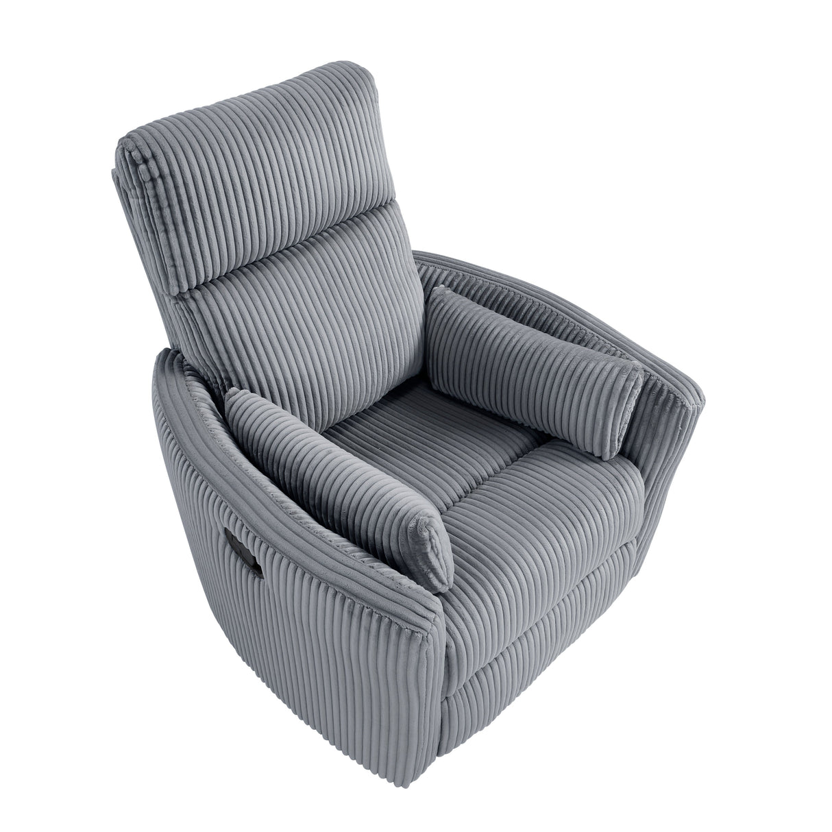 Traverse Gray Swivel Glider Reclining Chair