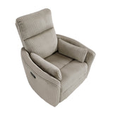 Traverse Gray Swivel Glider Reclining Chair by Homelegance at Eve Furniture