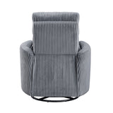 Traverse Gray Swivel Glider Reclining Chair