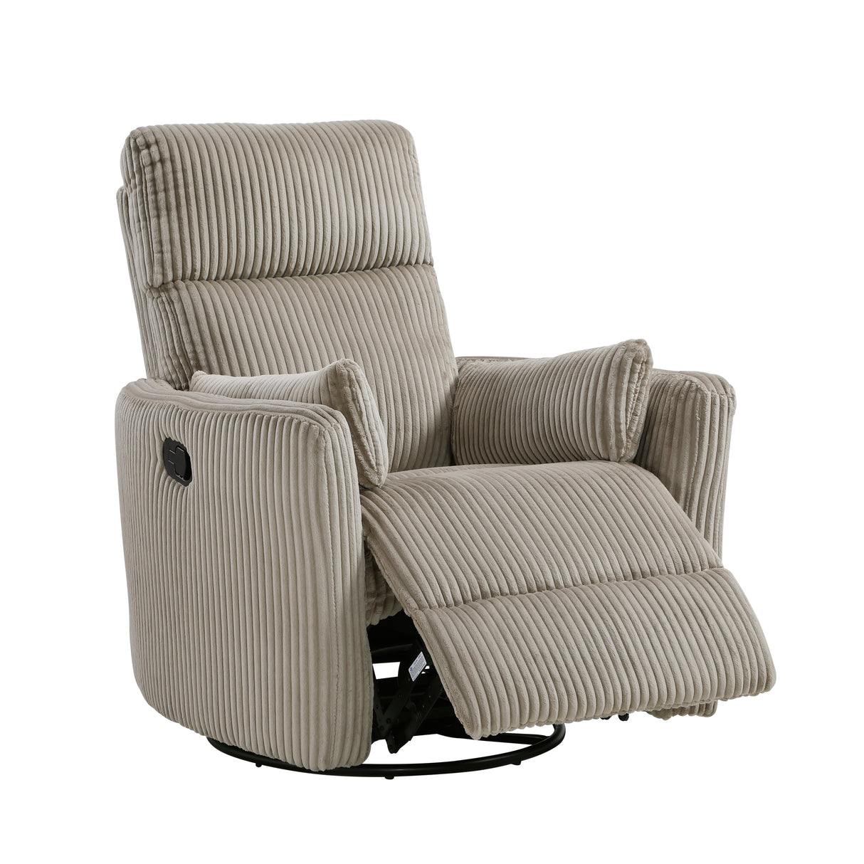 Traverse Gray Swivel Glider Reclining Chair by Homelegance at Eve Furniture