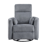 Traverse Gray Swivel Glider Reclining Chair
