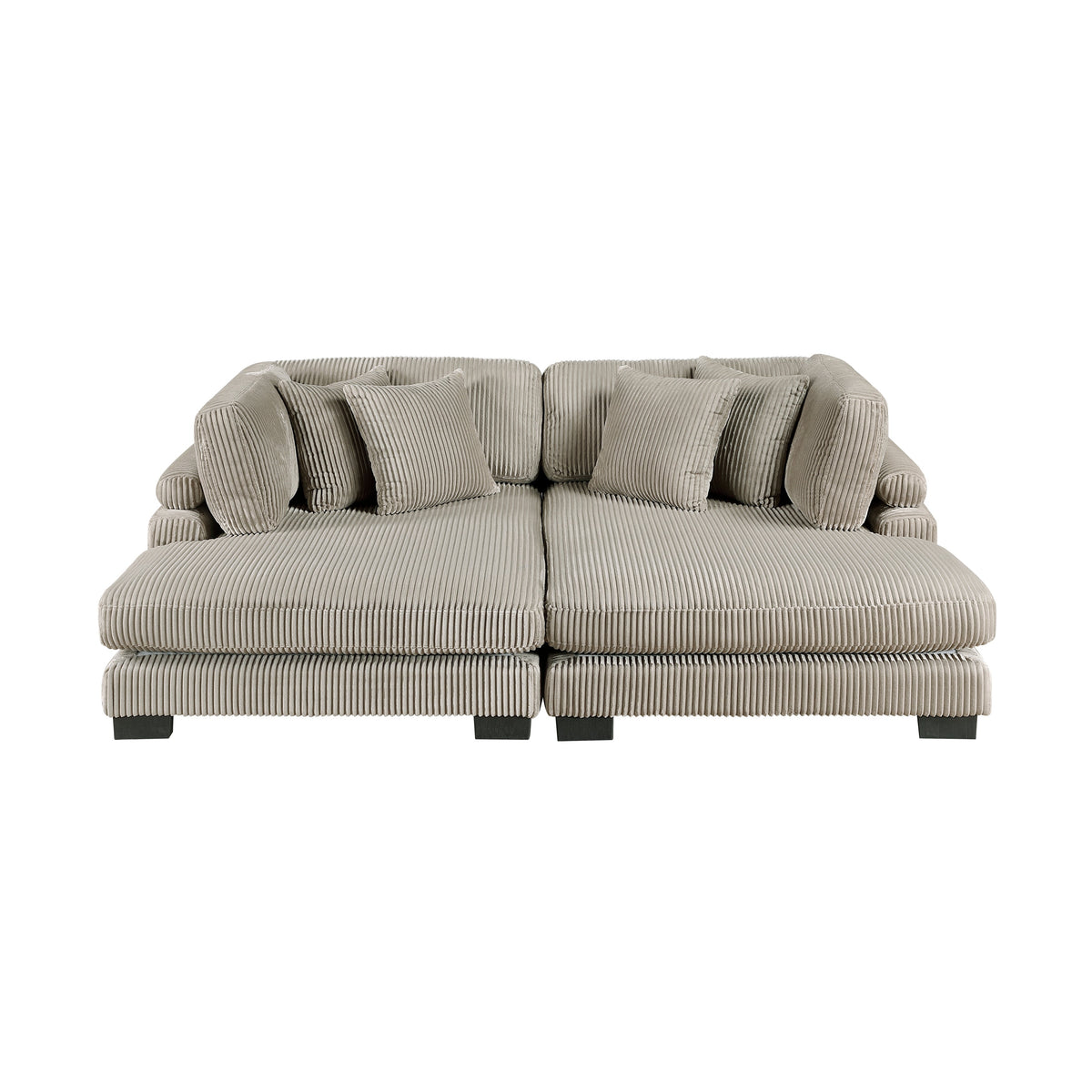 Traverse Taupe 2-Piece Chaise Lounge by Homelegance at Eve Furniture