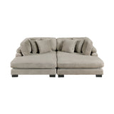 Traverse Taupe 2-Piece Chaise Lounge by Homelegance at Eve Furniture