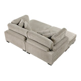 Traverse Taupe 2-Piece Chaise Lounge by Homelegance at Eve Furniture