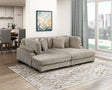 Traverse Taupe 2-Piece Chaise Lounge by Homelegance at Eve Furniture