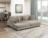 Traverse Taupe 2-Piece Chaise Lounge by Homelegance at Eve Furniture