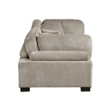 Traverse Taupe 2-Piece Corduroy Modular Loveseat by Homelegance at Eve Furniture