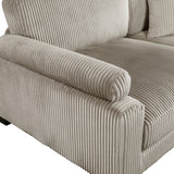 Traverse Taupe 3-Piece Corduroy Modular Sofa by Homelegance at Eve Furniture