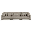 Traverse Taupe 3-Piece Corduroy Modular Sofa by Homelegance at Eve Furniture