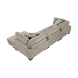 Traverse Taupe 3-Piece Modular Sectional with Reversible Chaise by Homelegance at Eve Furniture