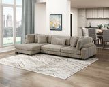 Traverse Taupe 3-Piece Modular Sectional with Reversible Chaise by Homelegance at Eve Furniture