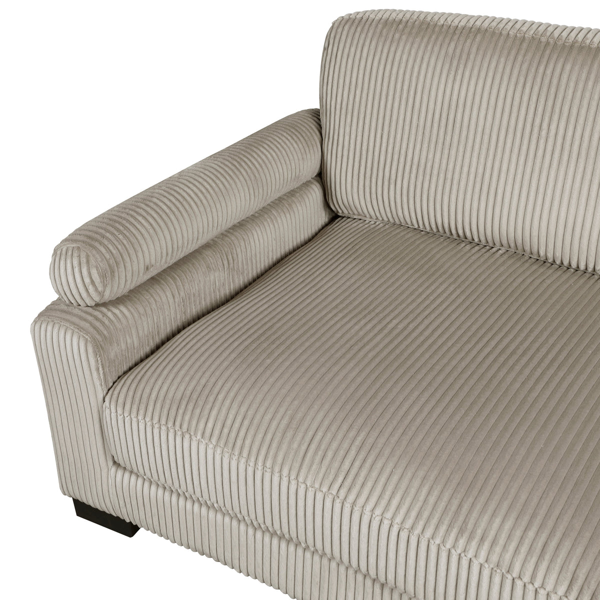 Traverse Taupe 4-Piece Corduroy Modular Sectional by Homelegance at Eve Furniture